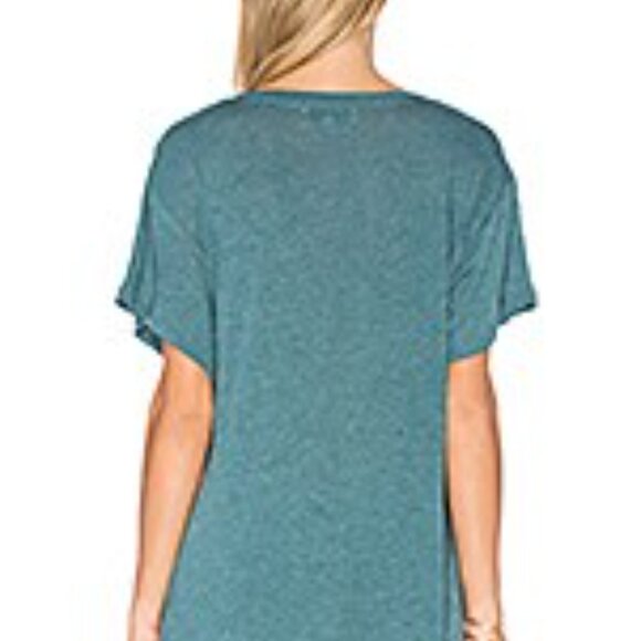 Wildfox Couture Make It Short Sleeve Tee Shirt in Sapphire XS Like New Revolve - Picture 3 of 3